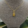 Vergulde ketting met hanger gezet met Etiopische Opaal