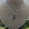 925 Sterling zilveren ketting met ovale hanger met lotus