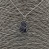 925 Sterling zilveren ketting met ovale hanger met lotus