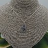 925 Sterling zilveren ketting met ovale hanger met lotus