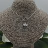 Sterling zilveren ketting met lotus hanger