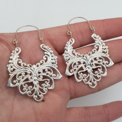 Asjera oorbellen zilver groot