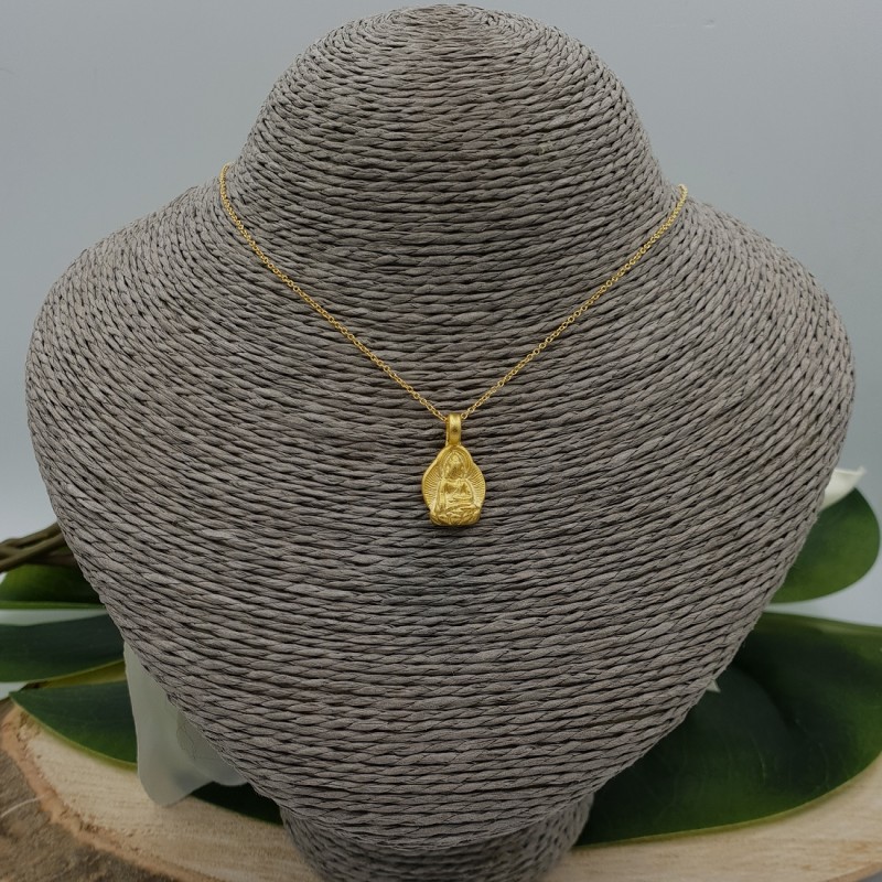 Vergulde ketting met Boeddha hanger