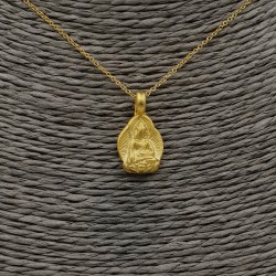 Vergulde ketting met Boeddha hanger