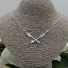 Zilveren ketting met twee pijlen
