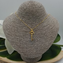 Vergulde ketting met sleutel hanger