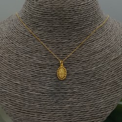 Vergulde ketting met Maria hangertje