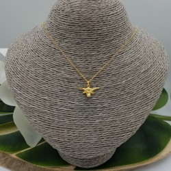 Vergulde ketting met klein stieren kop hangertje