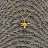 Vergulde ketting met klein stieren kop hangertje