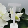 Zilveren oorbellen met bij hanger