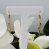 Vergulde oorbellen met elf hanger