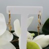 Vergulde oorbellen met elf hanger
