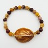 Armband met Mookaiet en schelp