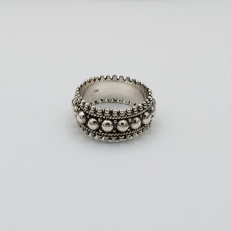 925 Sterling zilver beaded ring