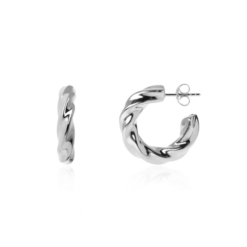 925 Sterling zilveren twisted creolen