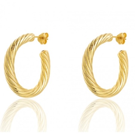 18K vergulde creolen