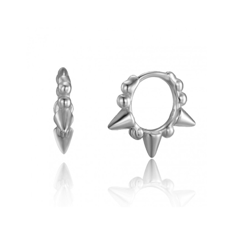 Sterling zilveren spike creolen