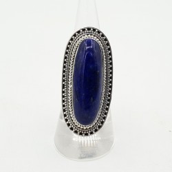 Zilveren ring gezet met Lapis Lazuli