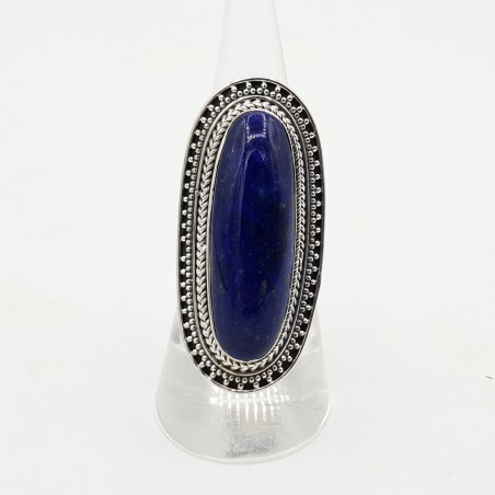 Zilveren ring gezet met Lapis Lazuli