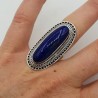 Zilveren ring gezet met Lapis Lazuli