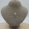 Vergulde ketting met stieren schedel hangertje