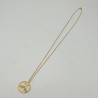 Vergulde ketting met twee vogels hanger