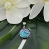 Zilveren hanger met ronde Abalone schelp