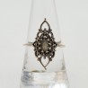 Zilveren ring gezet met Labradoriet 18 mm