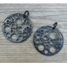 Hanger set zwarte Buffelhoorn 003