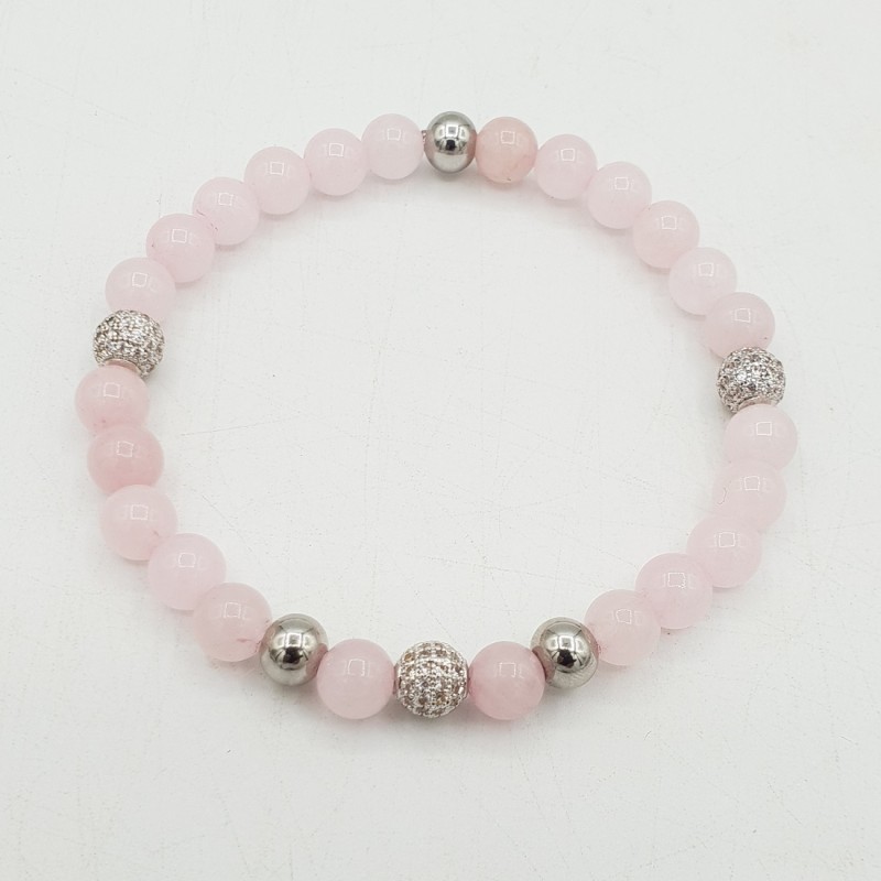 Armband van Rozenkwarts