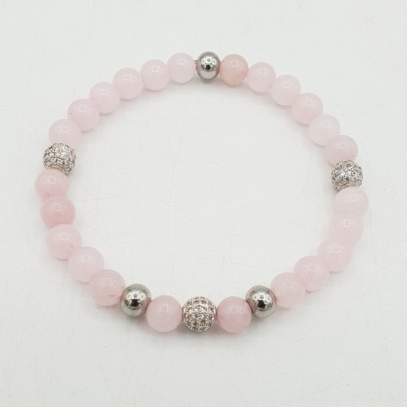 Armband van Rozenkwarts