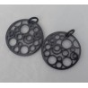 Hanger set zwarte Buffelhoorn 003