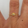 Vergulde ring met zirkonia