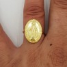 Vergulde ring met Maria verstelbaar