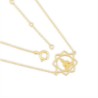Vergulde choker ketting met Boeddha hanger