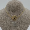 Vergulde choker ketting met Boeddha hanger