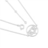 925 Sterling zilveren choker ketting met lotus hanger