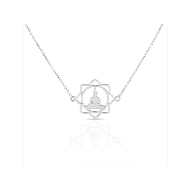 925 Sterling zilveren choker ketting met boeddha hanger