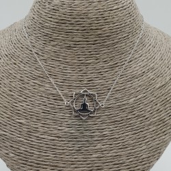 925 Sterling zilveren choker ketting met boeddha hanger