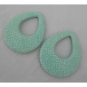 Hanger set Roggenleer turkoois blauw