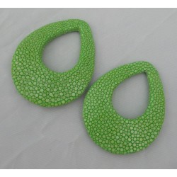 Hanger set Roggenleer appeltjes groen