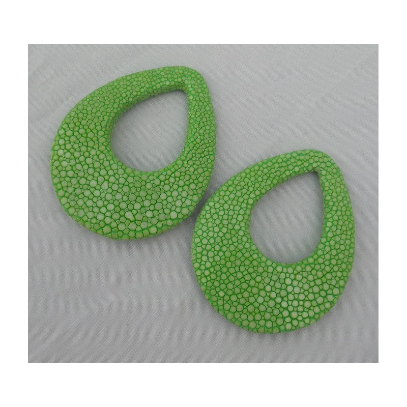 Hanger set Roggenleer appeltjes groen