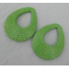 Hanger set Roggenleer appeltjes groen