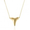 Vergulde ketting met haaientand