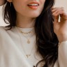 Vergulde ketting met haaientand