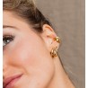 Vergulde triple hoop oorbellen