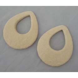 Hanger set Roggenleer ivoor wit