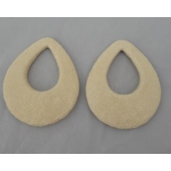 Hanger set Roggenleer ivoor wit