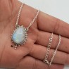 925 Sterling zilveren ketting met Maansteen hanger