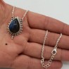 925 Sterling zilveren ketting met Labradoriet hanger